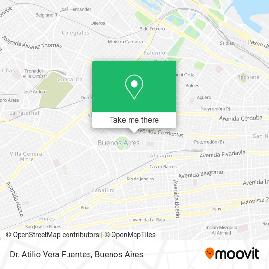 Mapa de Dr. Atilio Vera Fuentes