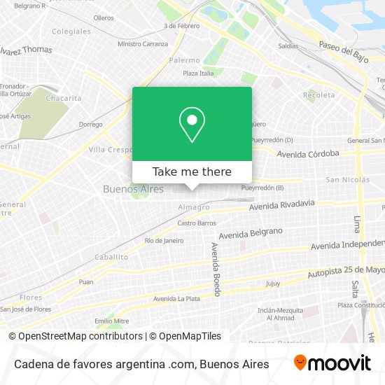 Cadena de favores argentina .com map