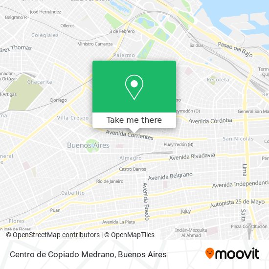 Centro de Copiado Medrano map