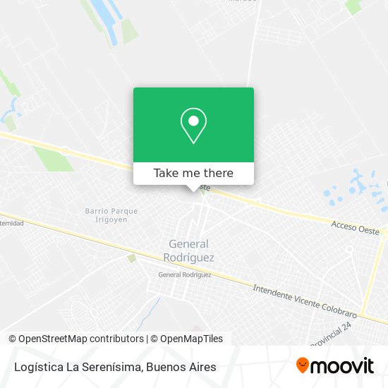 Logística La Serenísima map