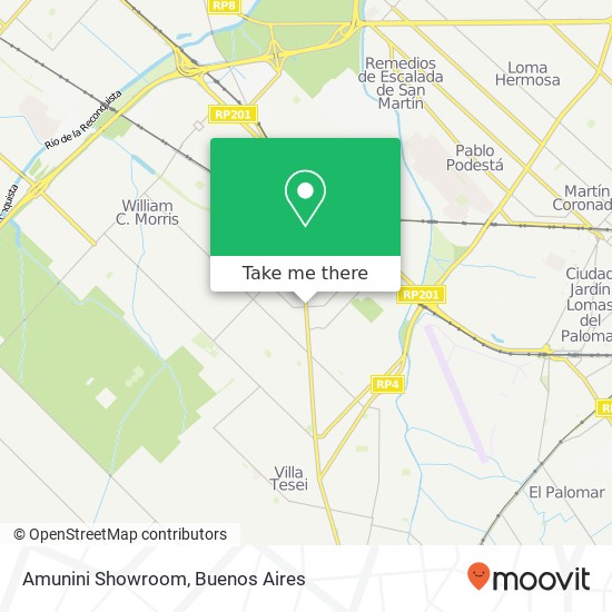 Amunini Showroom map