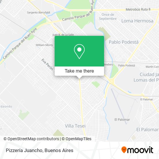 Pizzería Juancho map