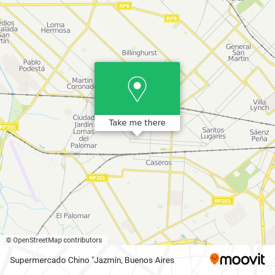 Mapa de Supermercado Chino "Jazmín