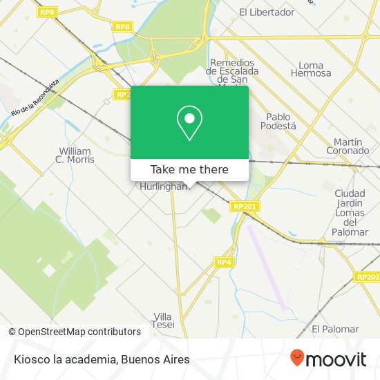 Kiosco la academia map