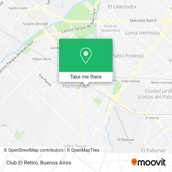 Club El Retiro map