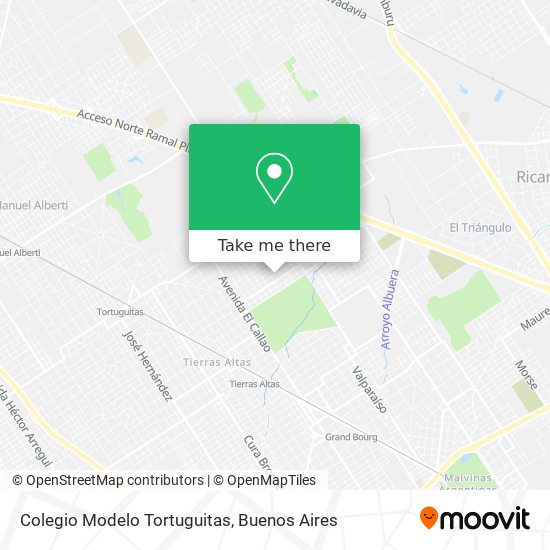 Colegio Modelo Tortuguitas map