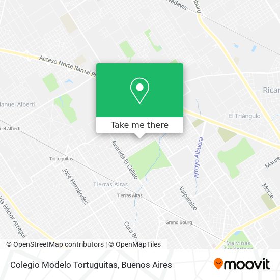 Mapa de Colegio Modelo Tortuguitas