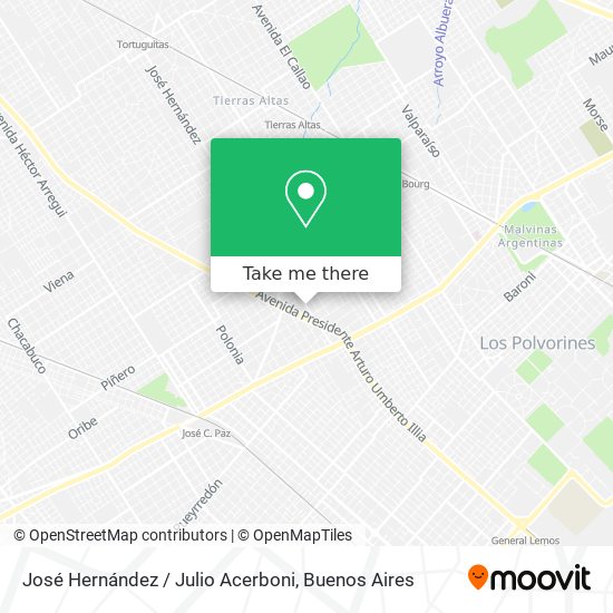 Mapa de José Hernández / Julio Acerboni