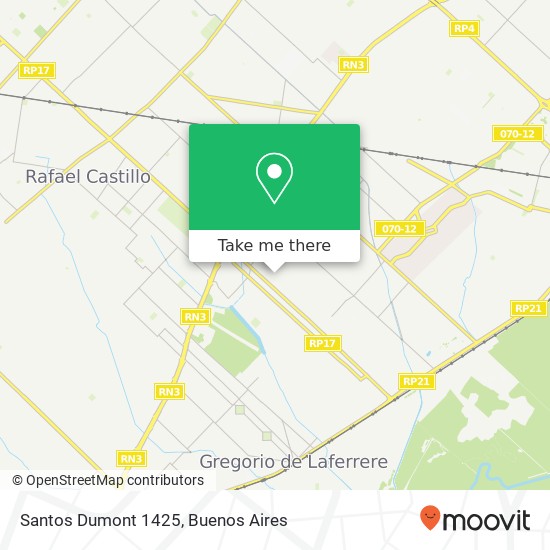 Santos Dumont 1425 map