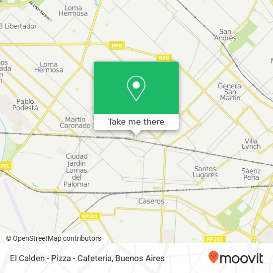 El Calden - Pizza - Cafeteria map