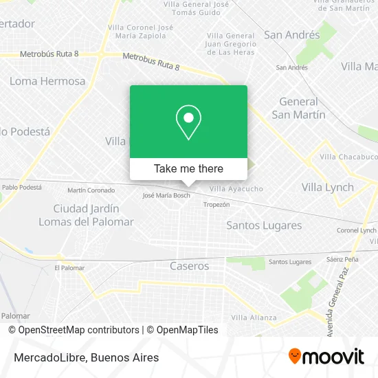 MercadoLibre map