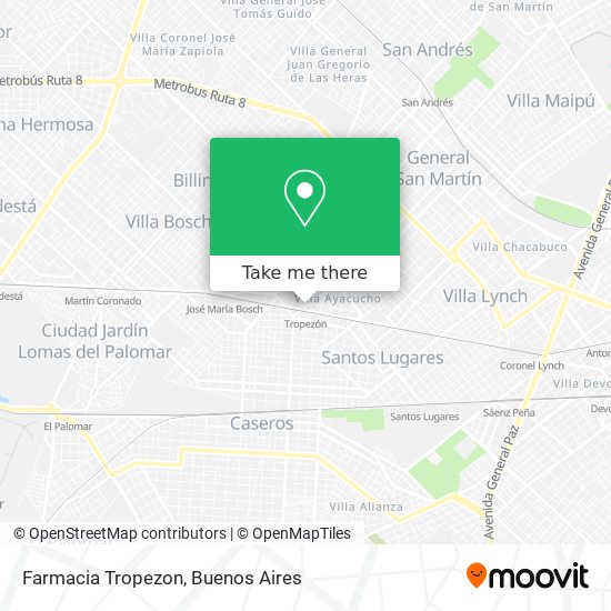 Farmacia Tropezon map