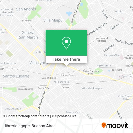 libreria agape map