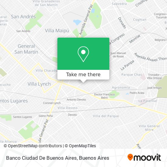 Banco Ciudad De Buenos Aires map
