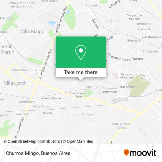 Churros Mingo map