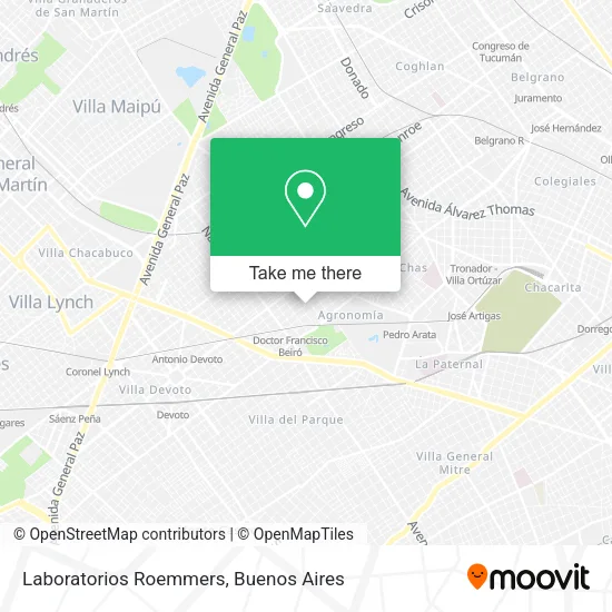 Mapa de Laboratorios Roemmers