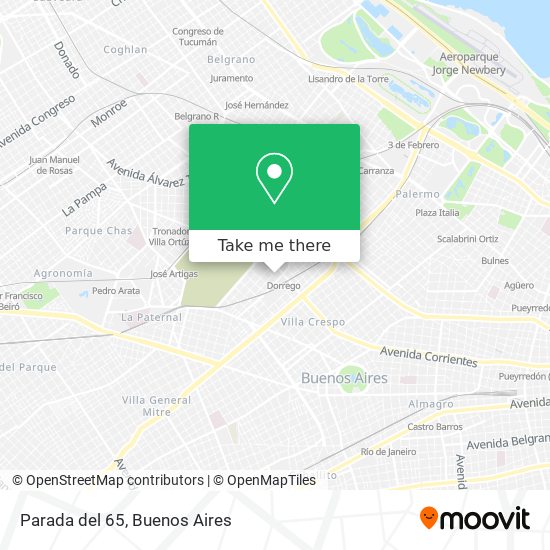 Mapa de Parada del 65