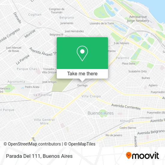 Mapa de Parada Del 111