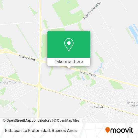 Mapa de Estación La Fraternidad