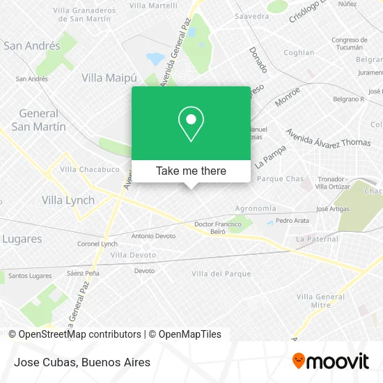 Jose Cubas map
