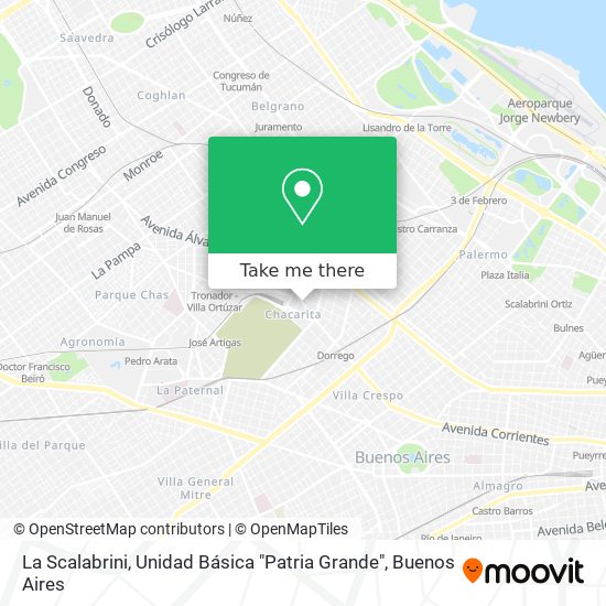 La Scalabrini, Unidad Básica "Patria Grande" map