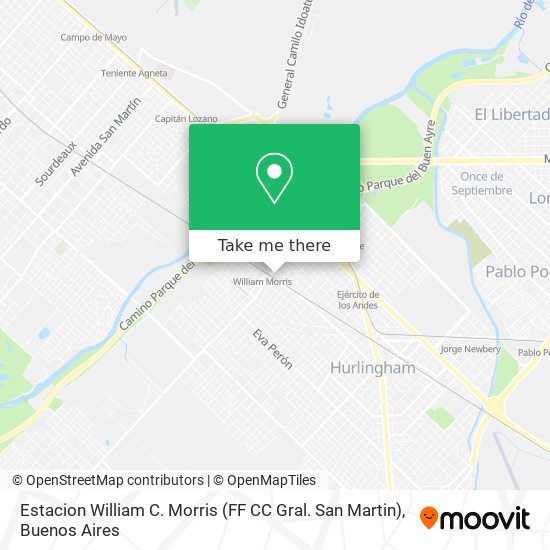 Estacion William C. Morris (FF CC Gral. San Martin) map