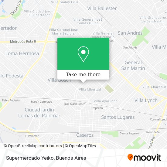 Supermercado Yeiko map
