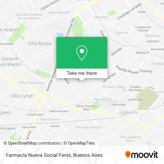 Farmacia Nueva Social Fenix map