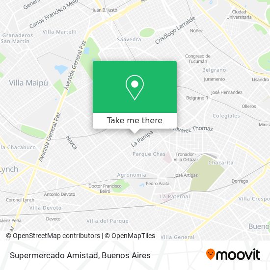 Supermercado Amistad map