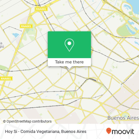 Hoy Si - Comida Vegetariana map