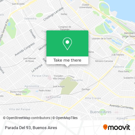 Mapa de Parada Del 93