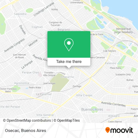 Osecac map