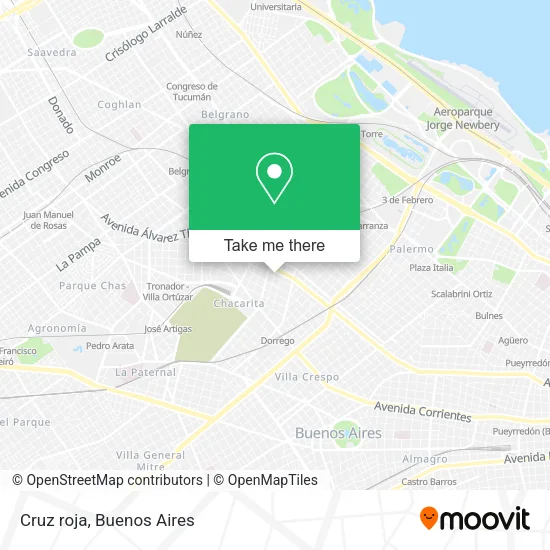 Cruz roja map