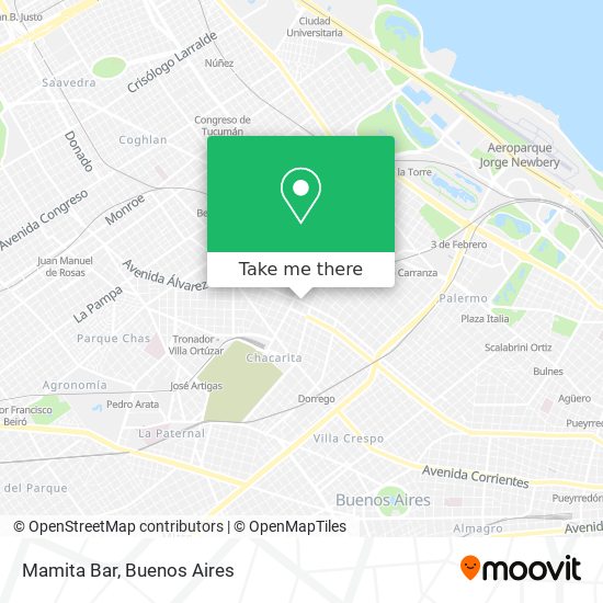 Mapa de Mamita Bar