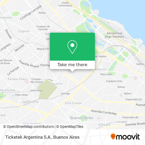 Ticketek Argentina S.A. map