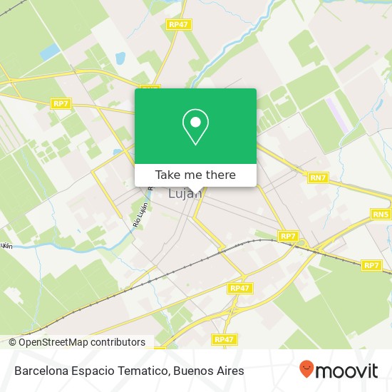 Mapa de Barcelona Espacio Tematico