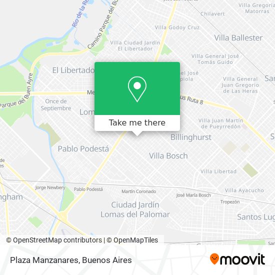 Plaza Manzanares map
