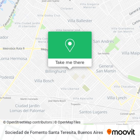 Sociedad de Fomento Santa Teresita map