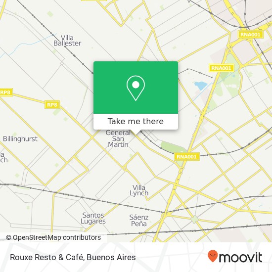 Mapa de Rouxe Resto & Café