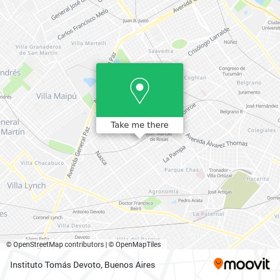 Instituto Tomás Devoto map