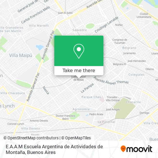 E.A.A.M Escuela Argentina de Actividades de Montaña map