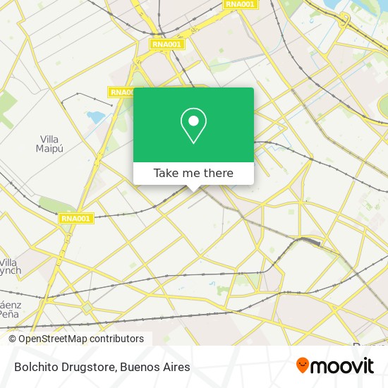 Bolchito Drugstore map