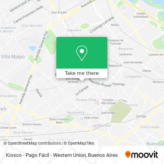 Kiosco - Pago Fácil - Western Union map
