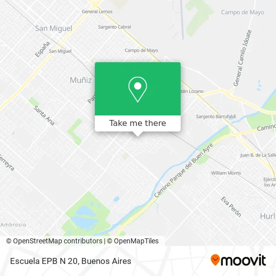 Escuela EPB N 20 map