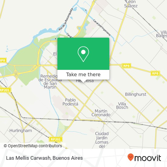 Las Mellis Carwash map