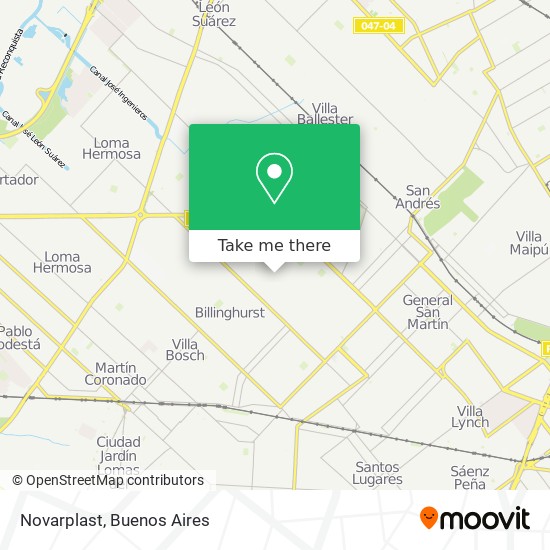 Mapa de Novarplast