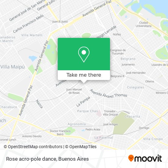 Mapa de Rose acro-pole dance