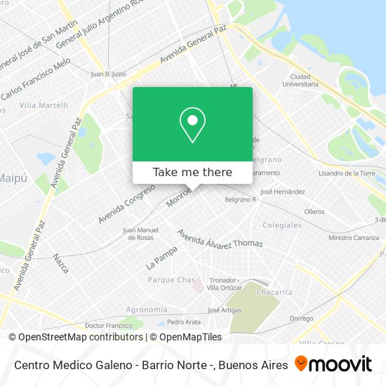 Centro Medico Galeno - Barrio Norte - map