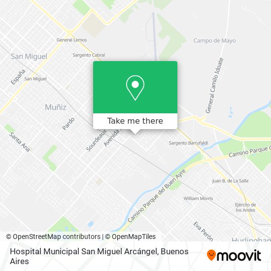Hospital Municipal San Miguel Arcángel map
