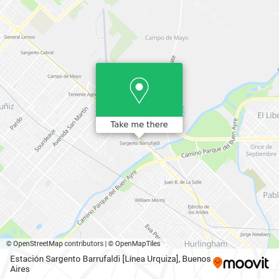 Estación Sargento Barrufaldi [Línea Urquiza] map